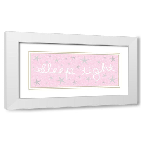 Sleep Tight White Modern Wood Framed Art Print with Double Matting by Gibbons, Lauren