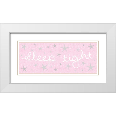 Sleep Tight White Modern Wood Framed Art Print with Double Matting by Gibbons, Lauren