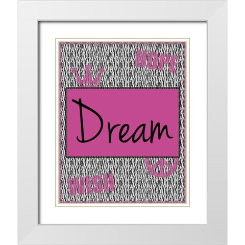 Dream White Modern Wood Framed Art Print with Double Matting by Gibbons, Lauren