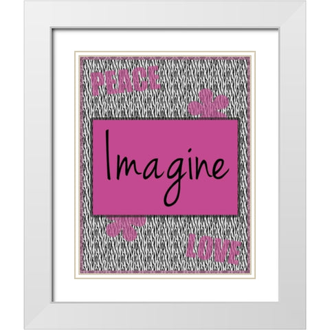 Imagine White Modern Wood Framed Art Print with Double Matting by Gibbons, Lauren