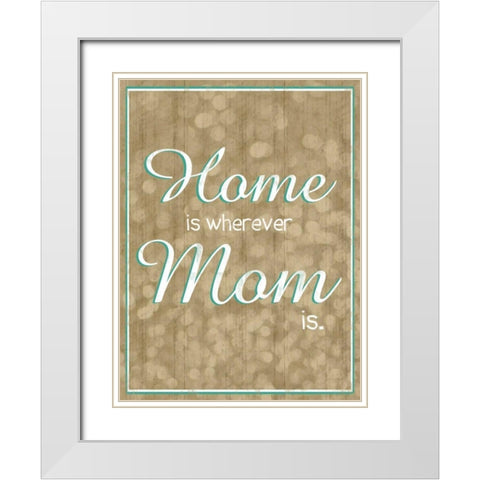 Home Bubbles White Modern Wood Framed Art Print with Double Matting by Gibbons, Lauren