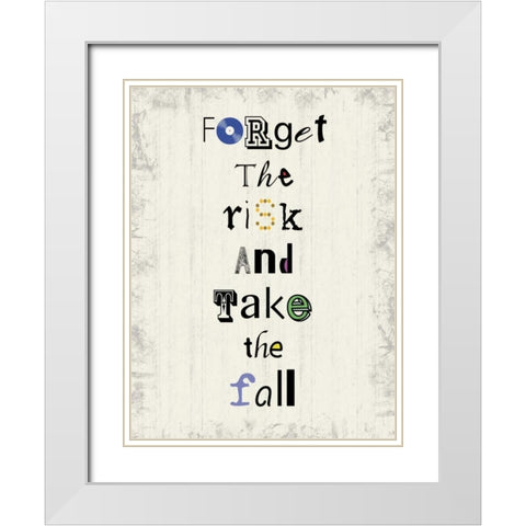 un 3 Fall White Modern Wood Framed Art Print with Double Matting by Gibbons, Lauren