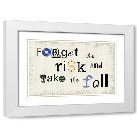 Fun Fall White Modern Wood Framed Art Print with Double Matting by Gibbons, Lauren