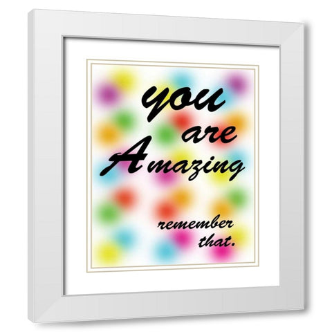Amazing Rainbow White Modern Wood Framed Art Print with Double Matting by Gibbons, Lauren