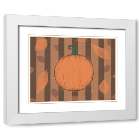 Fall White Modern Wood Framed Art Print with Double Matting by Gibbons, Lauren