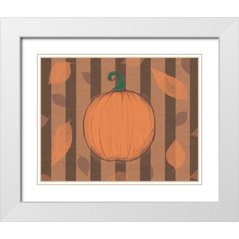 Fall White Modern Wood Framed Art Print with Double Matting by Gibbons, Lauren