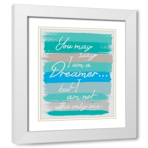 Dreamer White Modern Wood Framed Art Print with Double Matting by Gibbons, Lauren