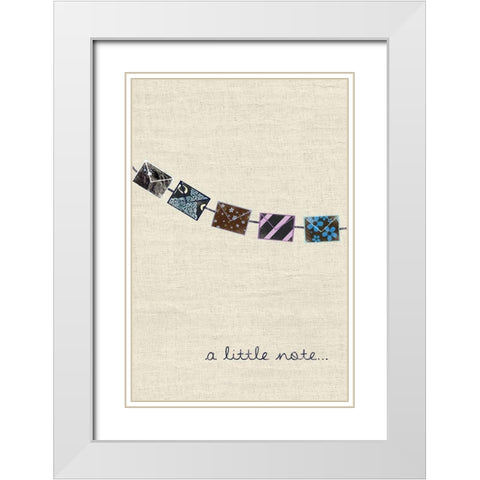 Thanks White Modern Wood Framed Art Print with Double Matting by Gibbons, Lauren
