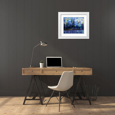 Citiscape New 3 White Modern Wood Framed Art Print with Double Matting by Gibbons, Lauren
