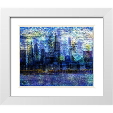 Citiscape New 3 White Modern Wood Framed Art Print with Double Matting by Gibbons, Lauren