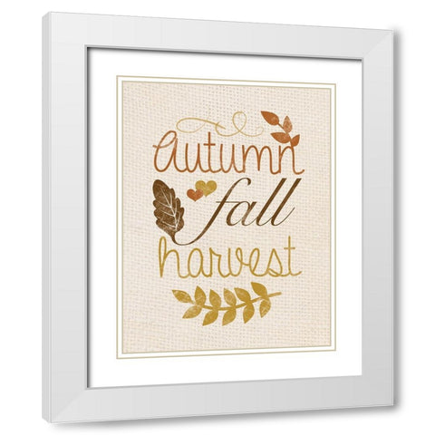 Harvest White Modern Wood Framed Art Print with Double Matting by Gibbons, Lauren