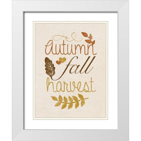 Harvest White Modern Wood Framed Art Print with Double Matting by Gibbons, Lauren