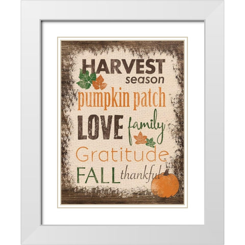 Harvest Time White Modern Wood Framed Art Print with Double Matting by Gibbons, Lauren