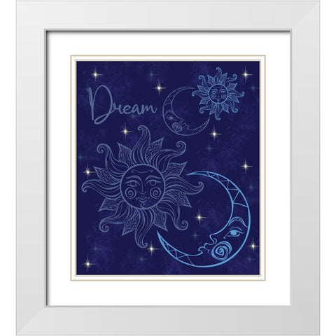 Dream White Modern Wood Framed Art Print with Double Matting by Gibbons, Lauren