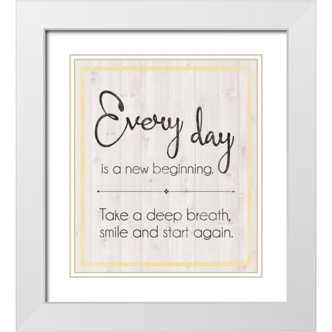 Magnolia 2 White Modern Wood Framed Art Print with Double Matting by Gibbons, Lauren