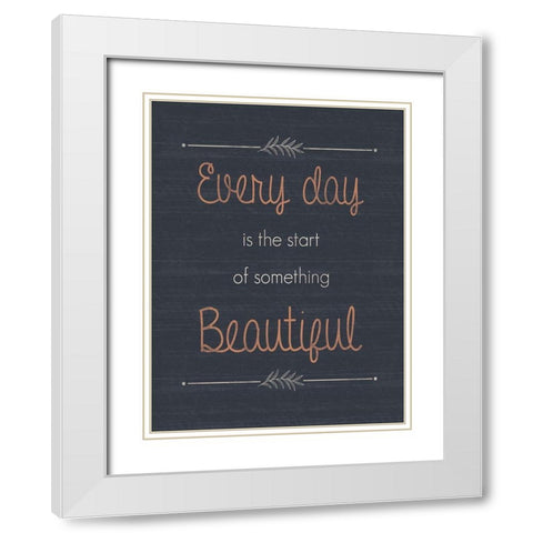Everyday White Modern Wood Framed Art Print with Double Matting by Gibbons, Lauren