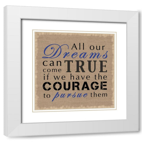 All Our Dreams White Modern Wood Framed Art Print with Double Matting by Gibbons, Lauren