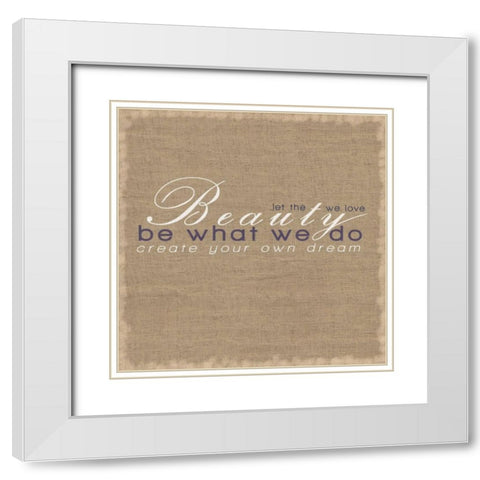 Dream Square White Modern Wood Framed Art Print with Double Matting by Gibbons, Lauren