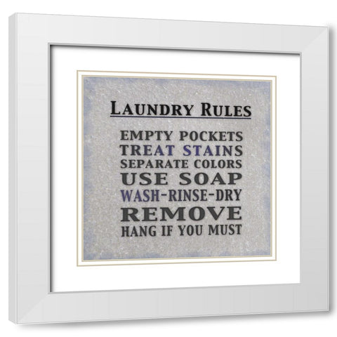 Gray Rukes White Modern Wood Framed Art Print with Double Matting by Gibbons, Lauren