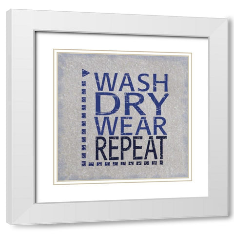 Gray Wash White Modern Wood Framed Art Print with Double Matting by Gibbons, Lauren