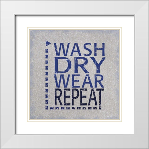 Gray Wash White Modern Wood Framed Art Print with Double Matting by Gibbons, Lauren