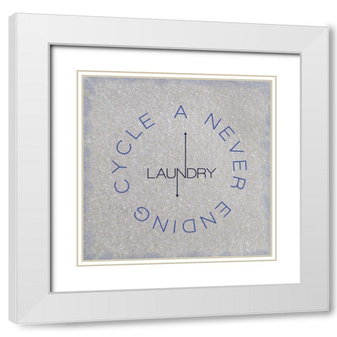 Never Ending Cycle White Modern Wood Framed Art Print with Double Matting by Gibbons, Lauren