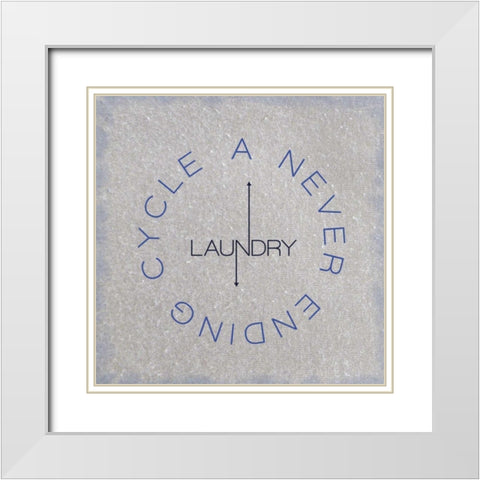 Never Ending Cycle White Modern Wood Framed Art Print with Double Matting by Gibbons, Lauren