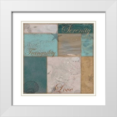 Beach Patch Browns White Modern Wood Framed Art Print with Double Matting by Gibbons, Lauren