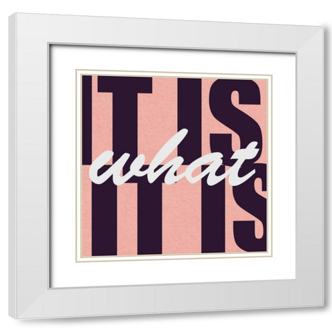 It Is White Modern Wood Framed Art Print with Double Matting by Gibbons, Lauren