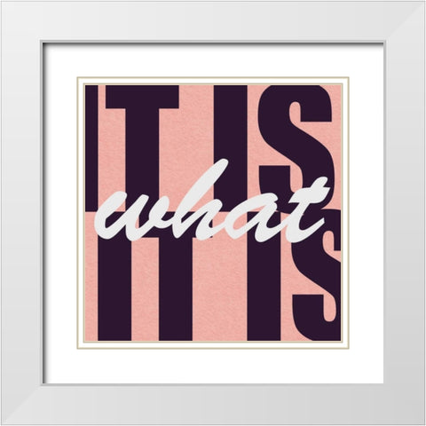 It Is White Modern Wood Framed Art Print with Double Matting by Gibbons, Lauren