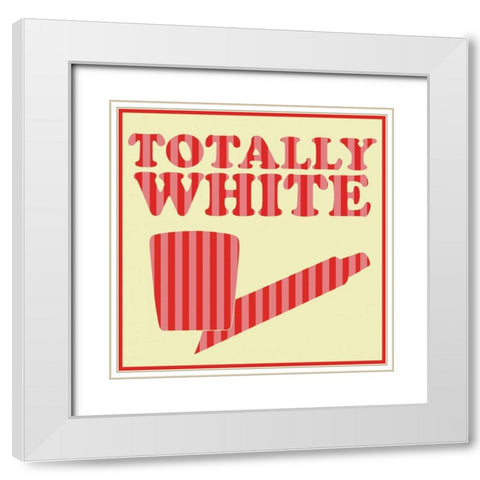 Totally White White Modern Wood Framed Art Print with Double Matting by Gibbons, Lauren