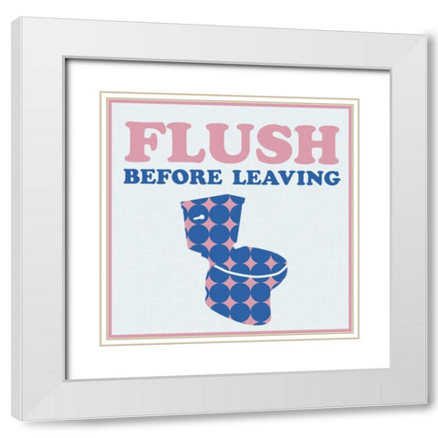Flush Before Leaving White Modern Wood Framed Art Print with Double Matting by Gibbons, Lauren