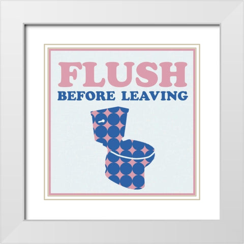Flush Before Leaving White Modern Wood Framed Art Print with Double Matting by Gibbons, Lauren