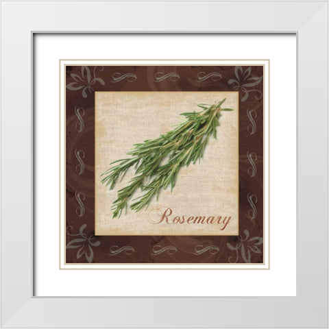 Rosemary White Modern Wood Framed Art Print with Double Matting by Gibbons, Lauren