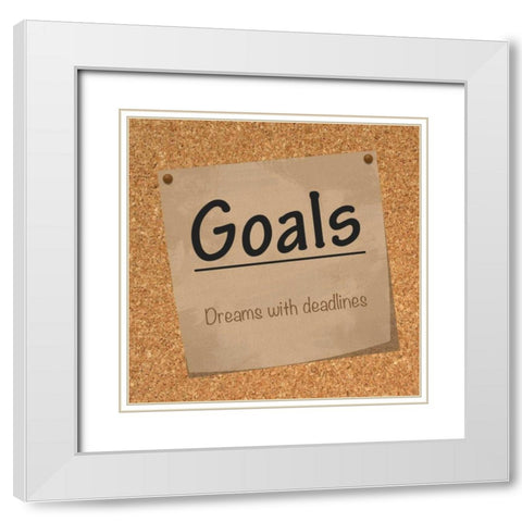 Goal Scork White Modern Wood Framed Art Print with Double Matting by Gibbons, Lauren