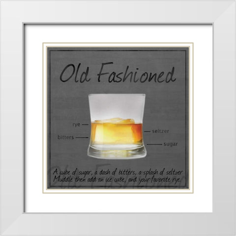 Old Fashioned Gray White Modern Wood Framed Art Print with Double Matting by Gibbons, Lauren