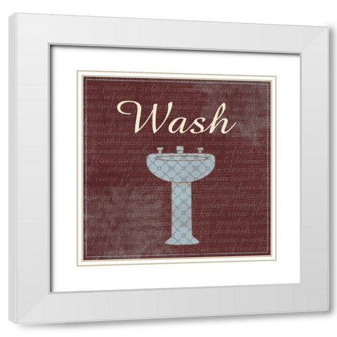 Wash White Modern Wood Framed Art Print with Double Matting by Gibbons, Lauren