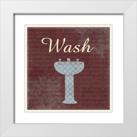Wash White Modern Wood Framed Art Print with Double Matting by Gibbons, Lauren