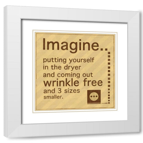 Imagine White Modern Wood Framed Art Print with Double Matting by Gibbons, Lauren