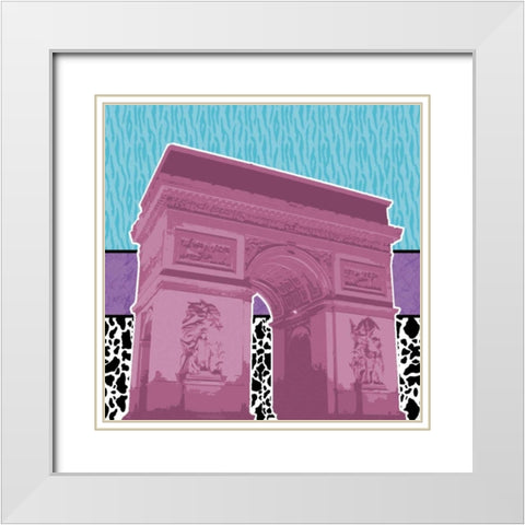 Highlighter Triomphe White Modern Wood Framed Art Print with Double Matting by Gibbons, Lauren