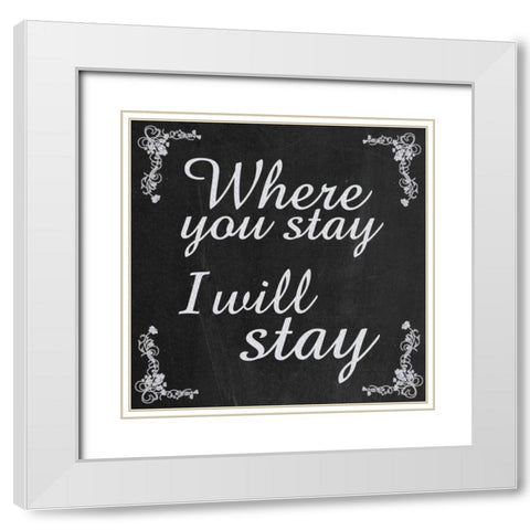Where Stay 4b White Modern Wood Framed Art Print with Double Matting by Gibbons, Lauren