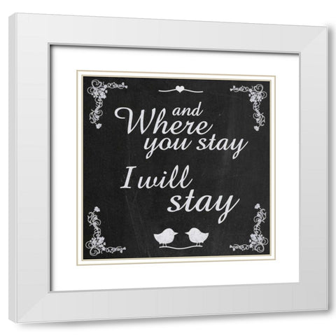 Where Stay 5 White Modern Wood Framed Art Print with Double Matting by Gibbons, Lauren