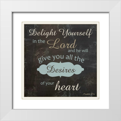 Religious Chalk White Modern Wood Framed Art Print with Double Matting by Gibbons, Lauren