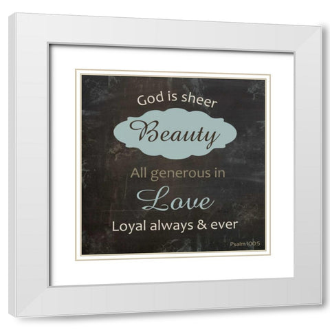 Religious Chalk 2 White Modern Wood Framed Art Print with Double Matting by Gibbons, Lauren