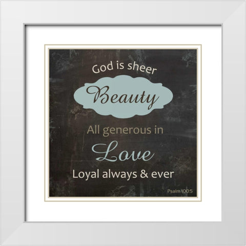 Religious Chalk 2 White Modern Wood Framed Art Print with Double Matting by Gibbons, Lauren