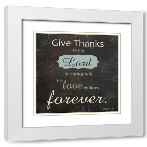 Religious Chalk 3 White Modern Wood Framed Art Print with Double Matting by Gibbons, Lauren