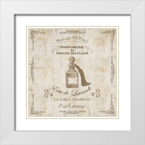 Parchment Bath Atomizer White Modern Wood Framed Art Print with Double Matting by Gibbons, Lauren