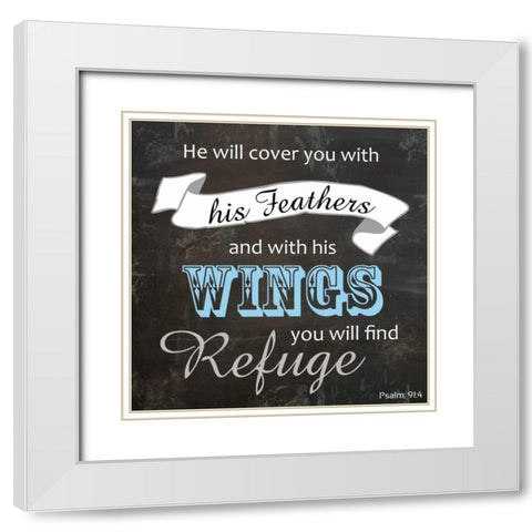 Religious Chalk NEW 3 White Modern Wood Framed Art Print with Double Matting by Gibbons, Lauren