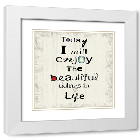 Enjoy The Beautiful White Modern Wood Framed Art Print with Double Matting by Gibbons, Lauren