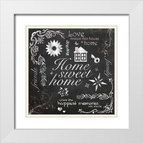 Home Chalk White Modern Wood Framed Art Print with Double Matting by Gibbons, Lauren